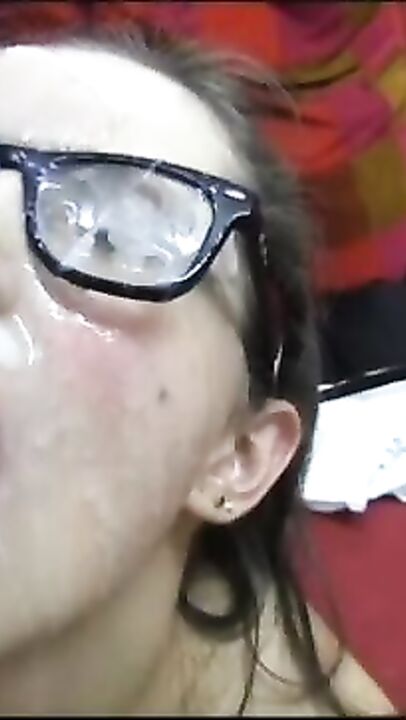 there’s cum on her face -7